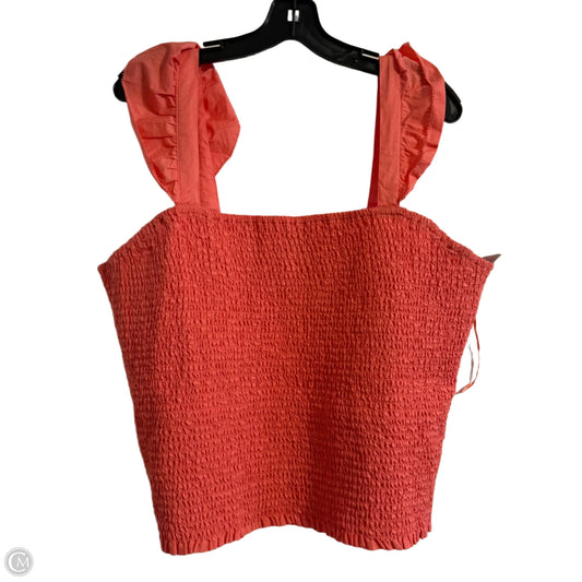 Top Sleeveless By Old Navy In Coral, Size: 2x