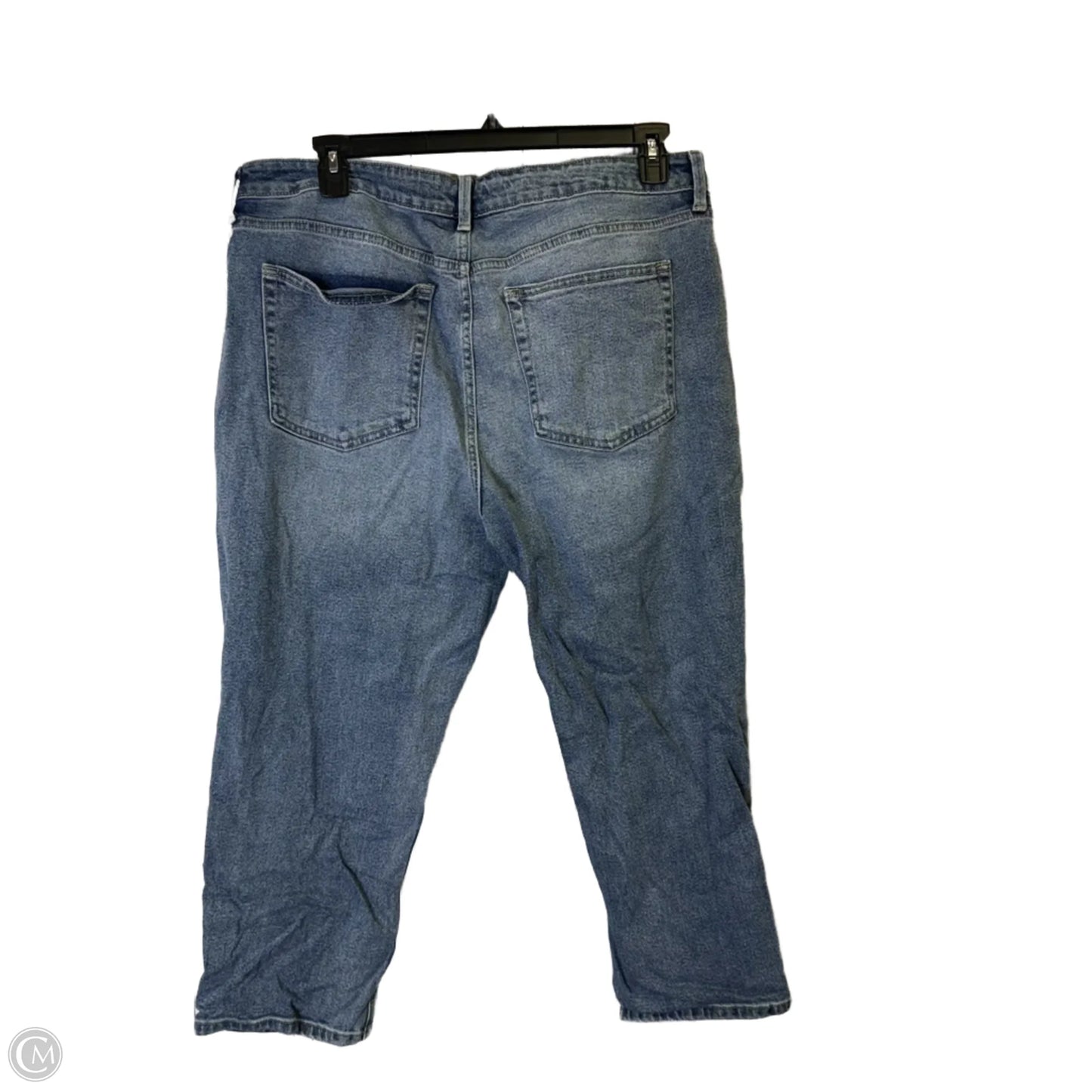 Jeans Straight By Clothes Mentor In Blue Denim, Size: 18