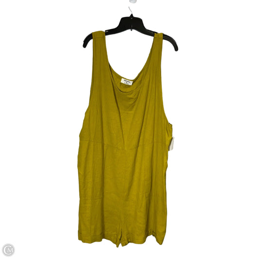 Romper By Zenana Outfitters In Yellow, Size: 2x