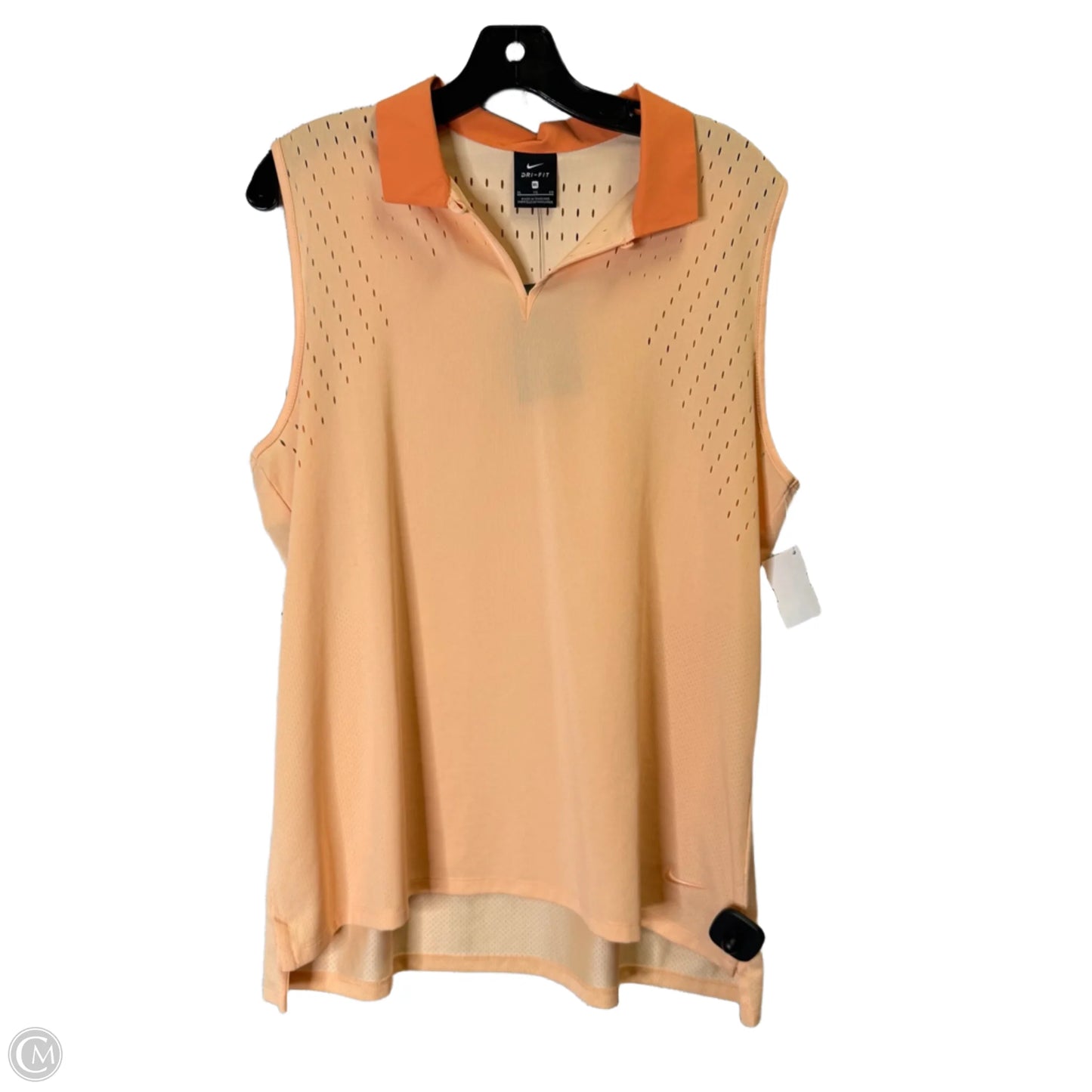 Athletic Tank Top By Nike Apparel In Orange, Size: Xl