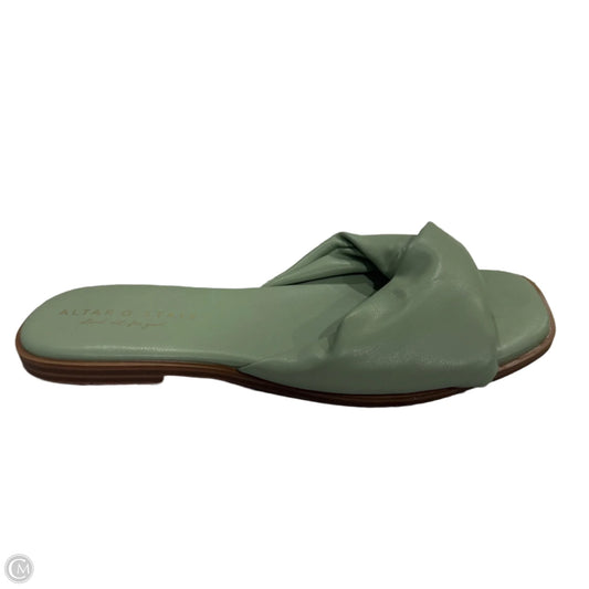 Sandals Flats By Altard State In Green, Size: 8.5