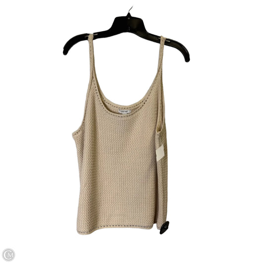 Top Sleeveless By Nine West In Cream, Size: Xxl