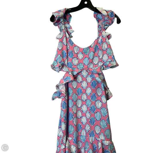 Dress Casual Midi By Simply Southern In Pink, Size: L