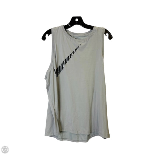 Athletic Tank Top By Nike Apparel In Grey, Size: Xxl