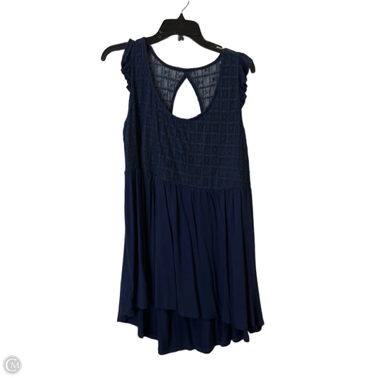 Top Sleeveless By Torrid In Navy, Size: 1x