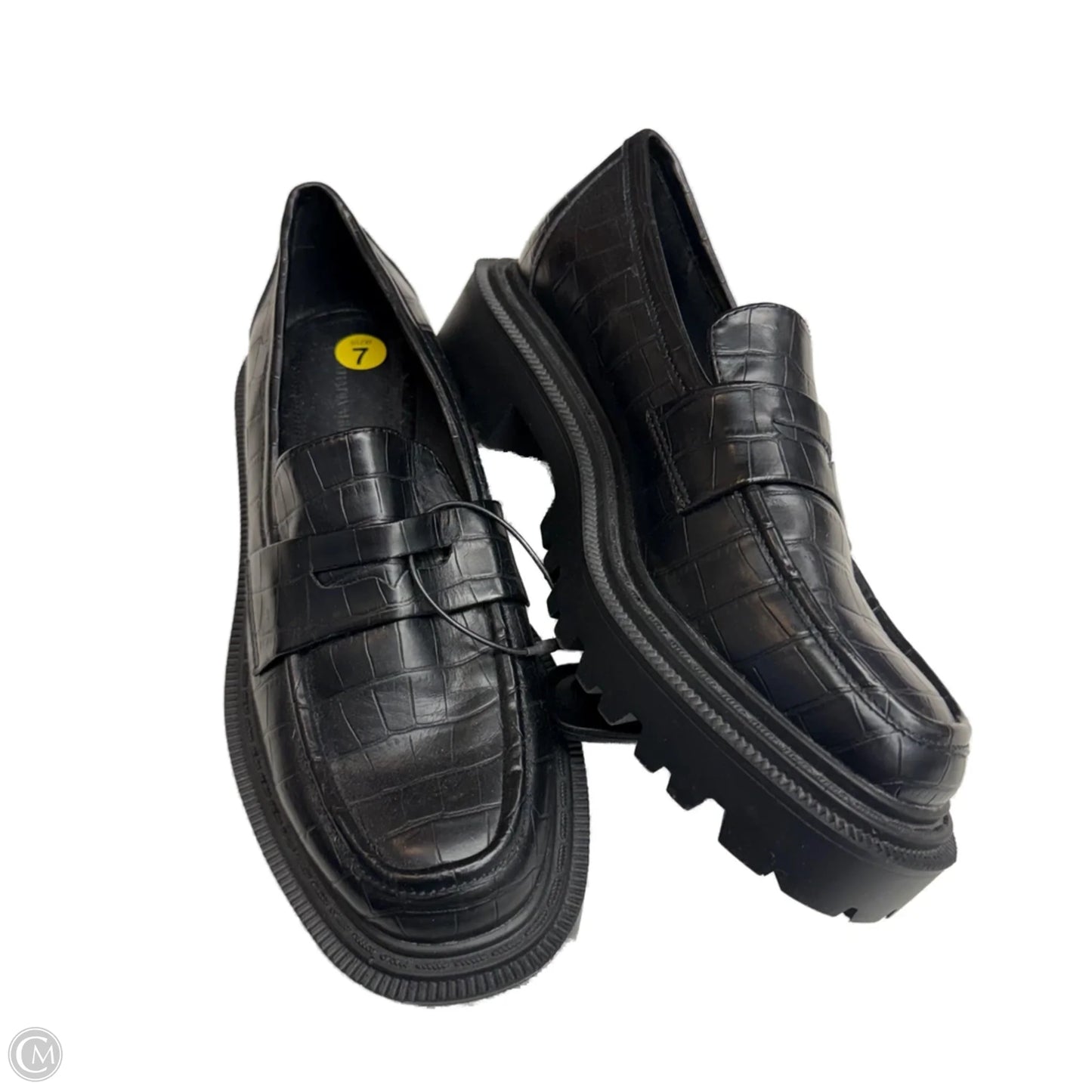 Shoes Heels Platform By Clothes Mentor In Black, Size: 7