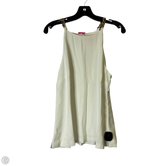 Top Sleeveless By Lilly Pulitzer In White, Size: 12