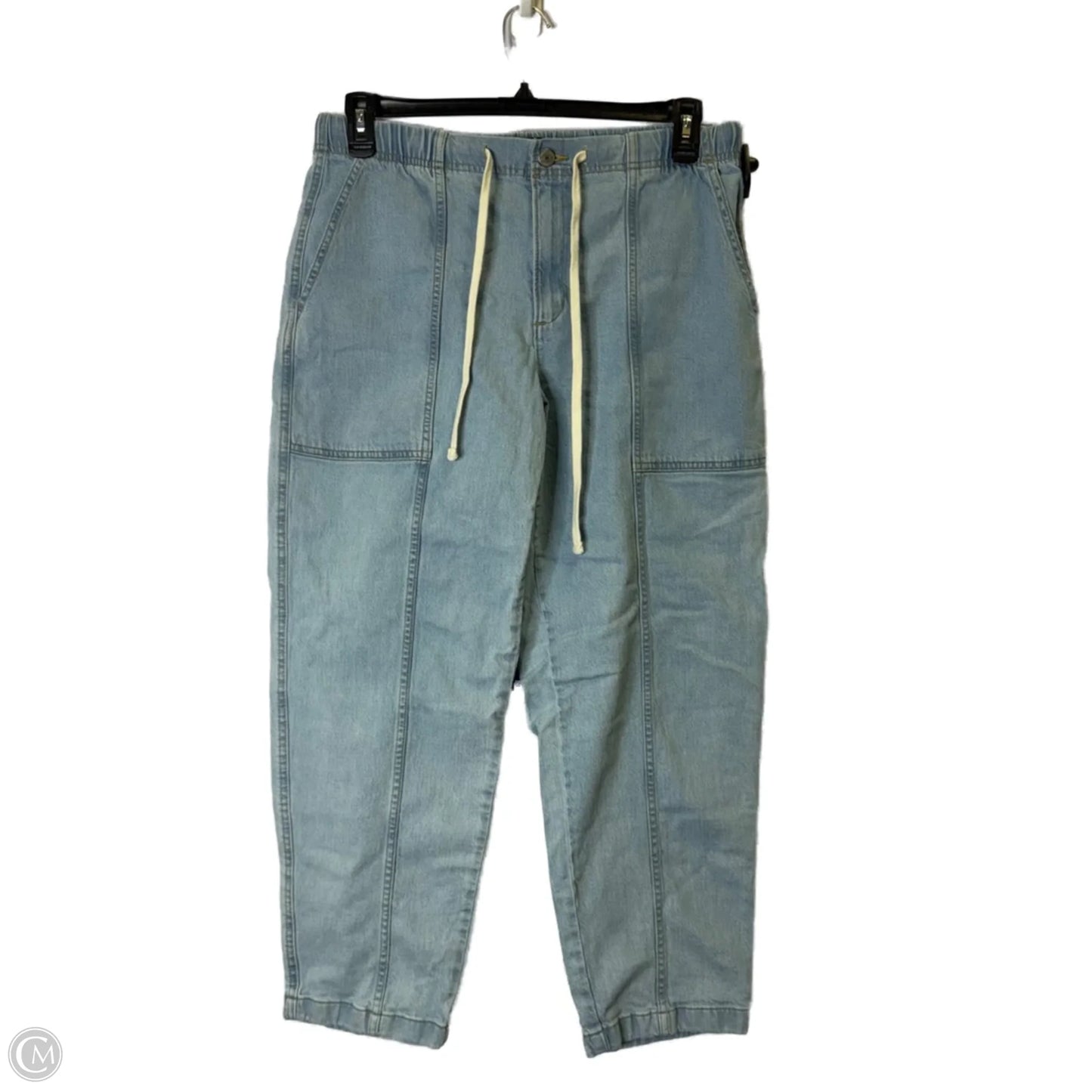 Jeans Straight By Banana Republic In Blue Denim, Size: M