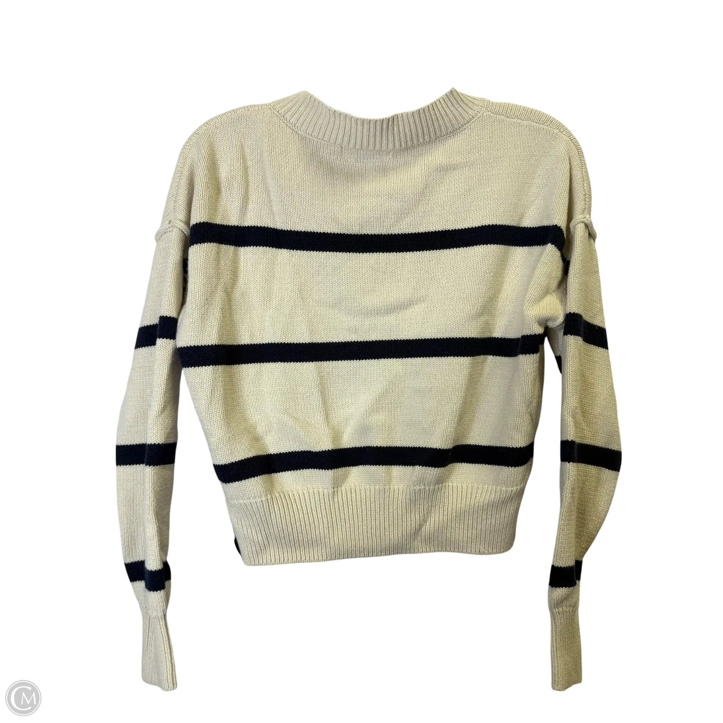 Sweater Cardigan By Clothes Mentor In Cream, Size: M