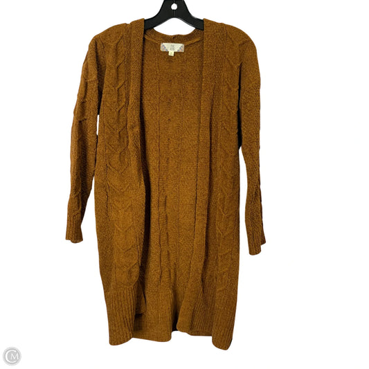 Sweater Cardigan By Pink Rose In Brown, Size: Xs