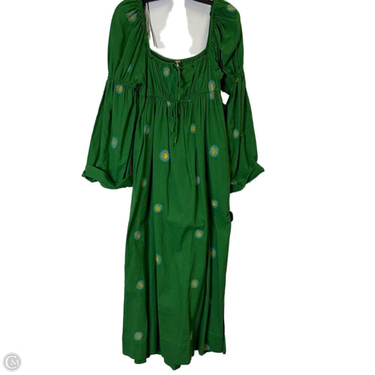 Dress Casual Midi By Free People In Green, Size: Xs
