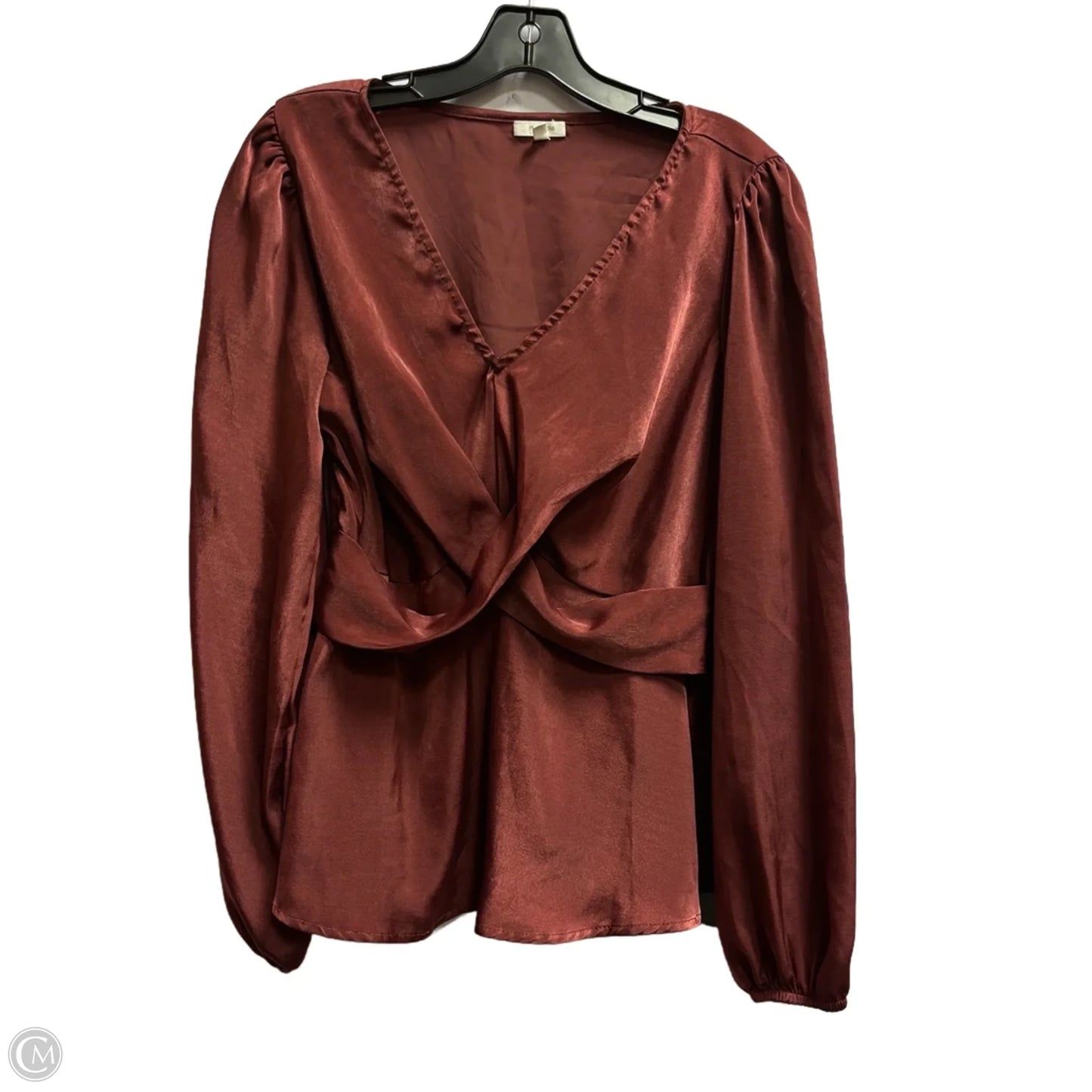 Top Long Sleeve By Maurices In Red, Size: M