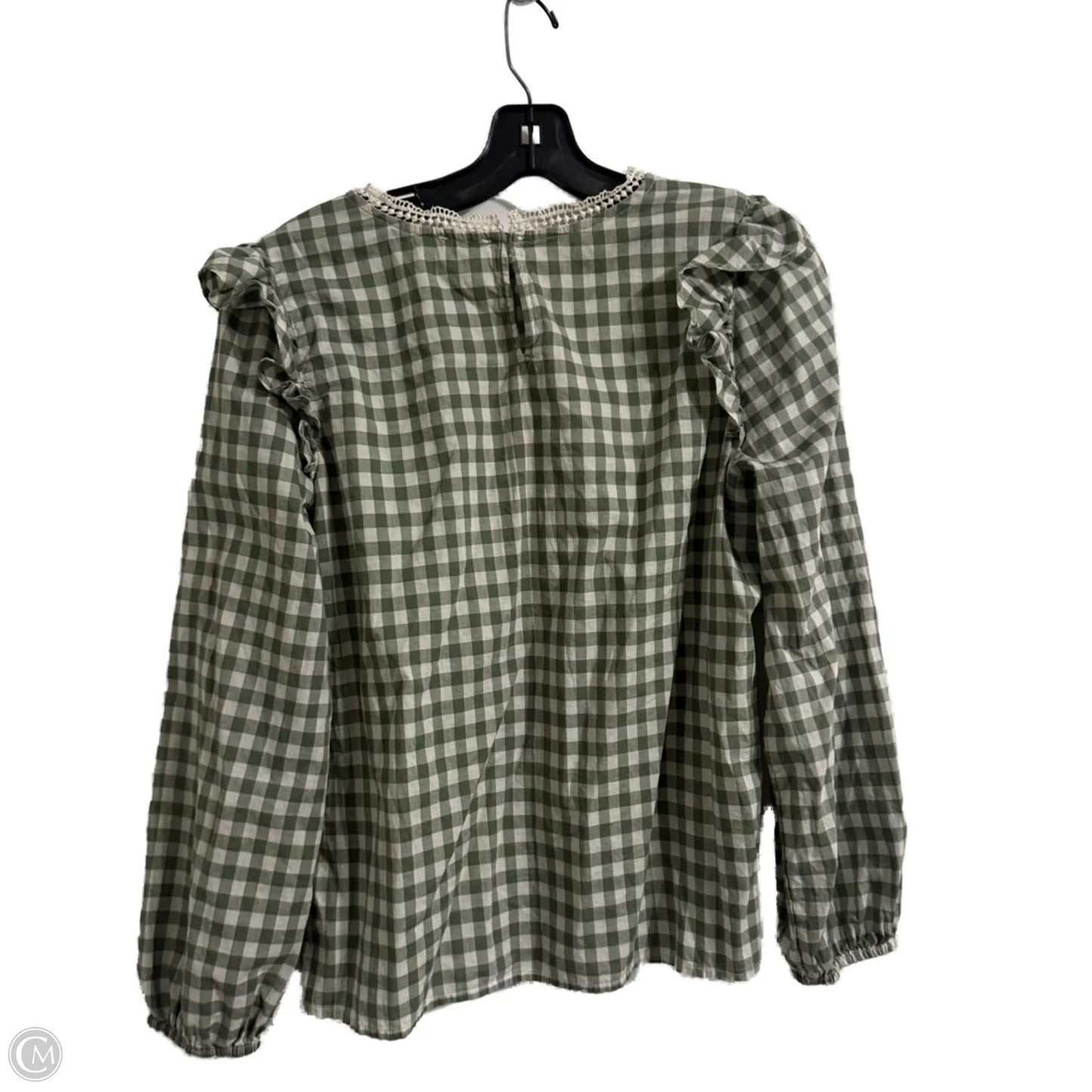Top Long Sleeve By J. Crew In Green, Size: M