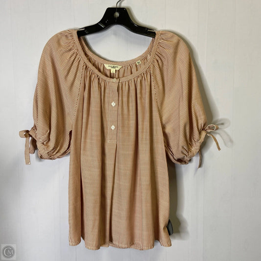 Top Short Sleeve By Max Studio In Red, Size: L