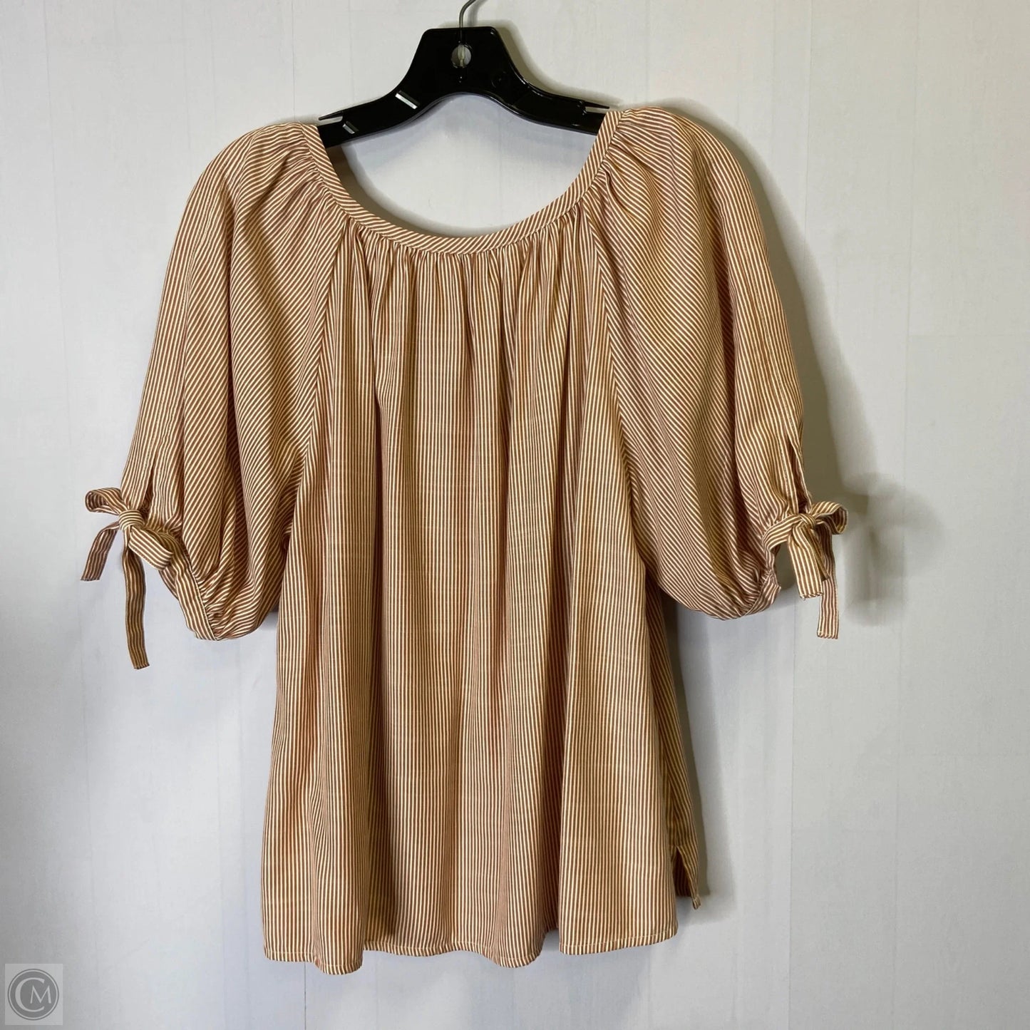 Top Short Sleeve By Max Studio In Red, Size: L