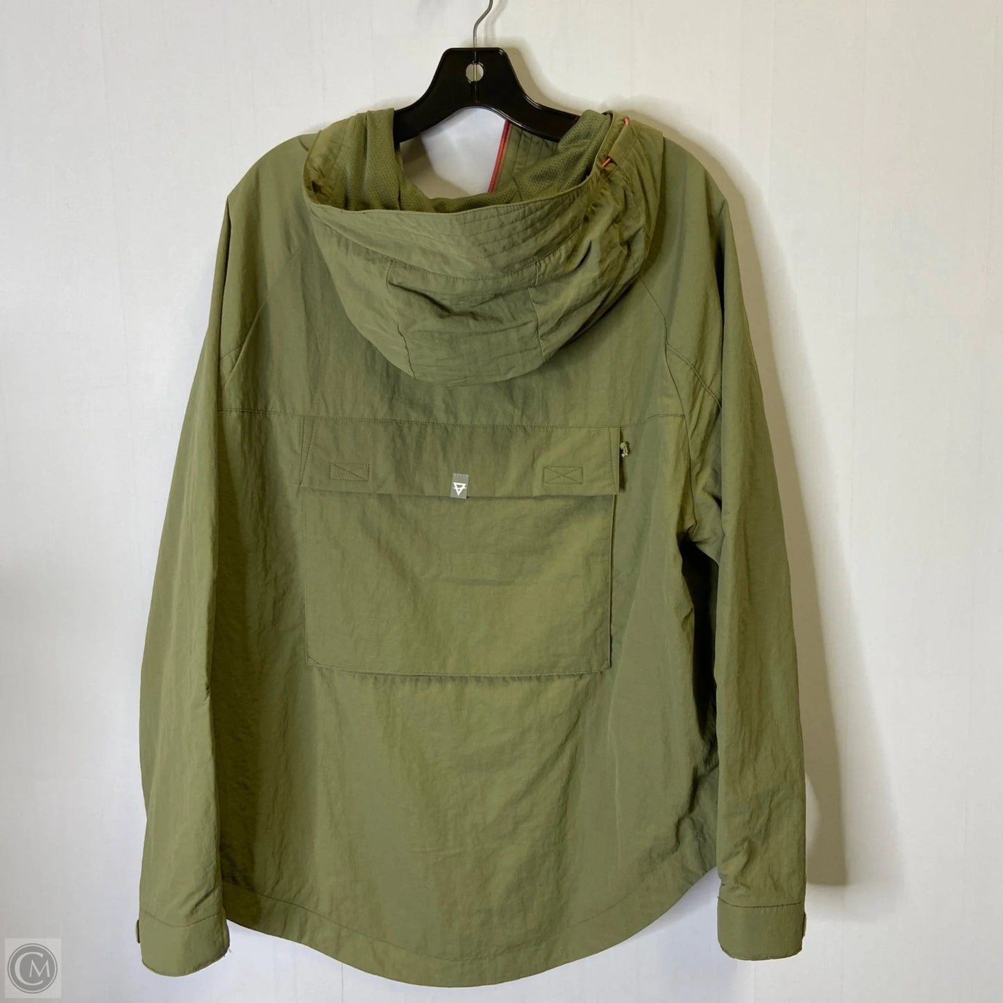 Jacket Windbreaker By Clothes Mentor In Green, Size: M