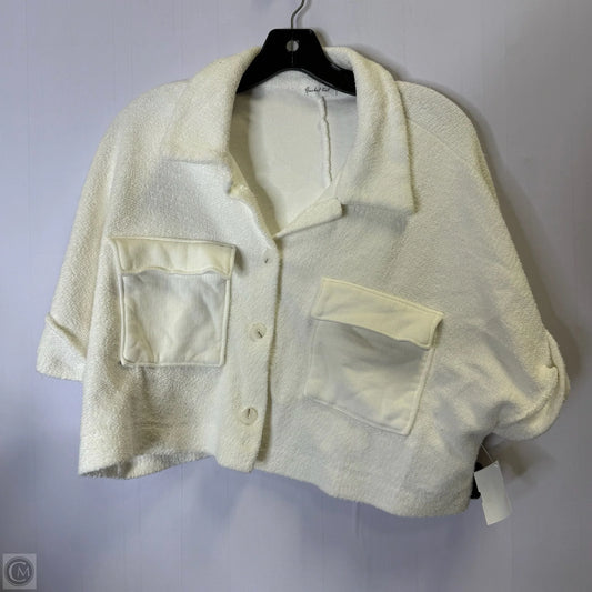 Top Short Sleeve By Bucketlist In White, Size: M