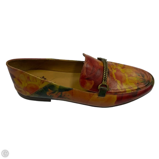 Shoes Designer By Patricia Nash In Red & Yellow, Size: 10