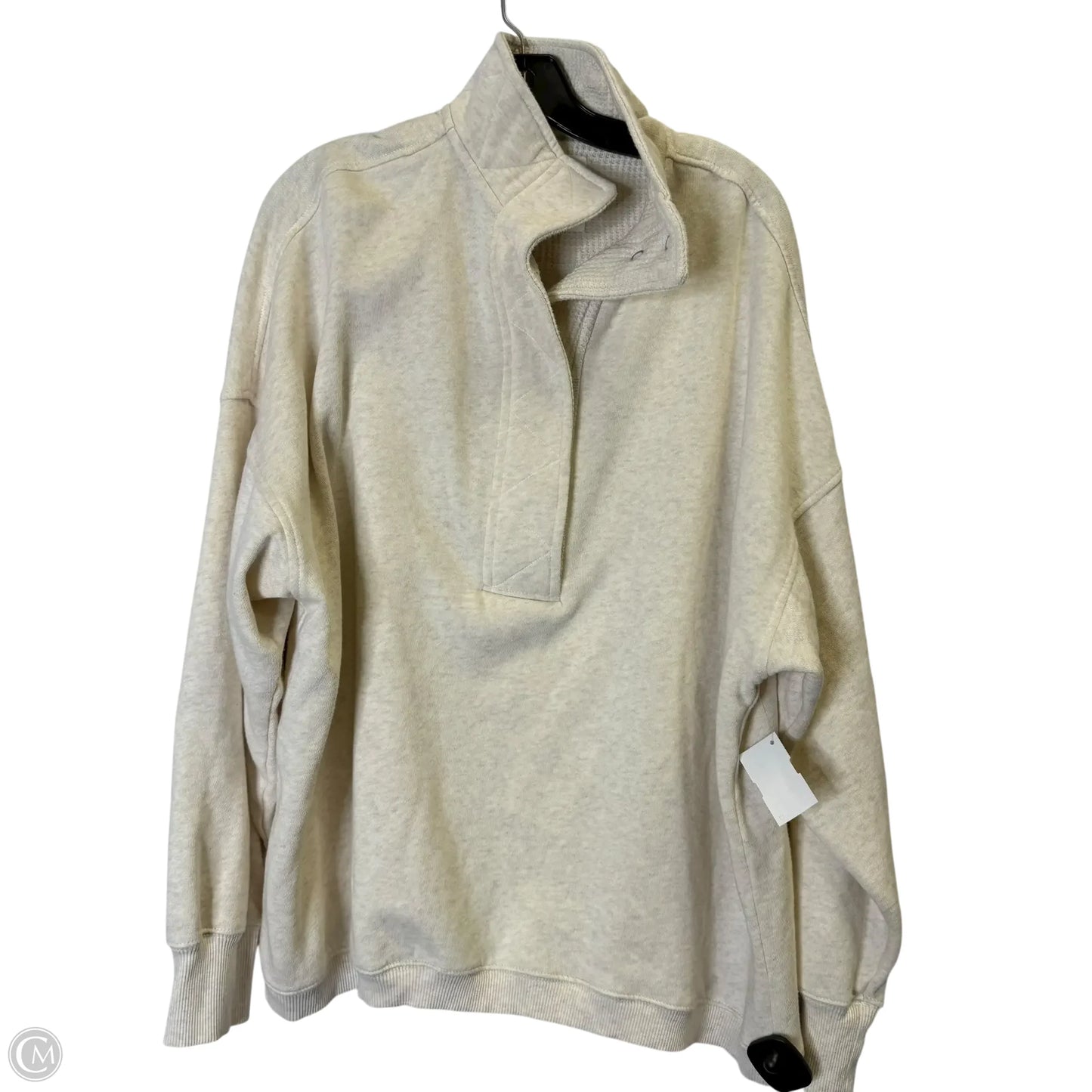 Sweatshirt Collar By Aerie In Cream, Size: L