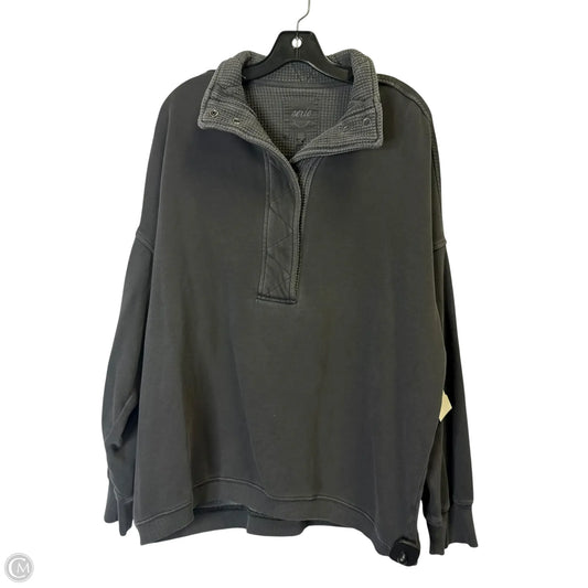 Sweatshirt Collar By Aerie In Grey, Size: L