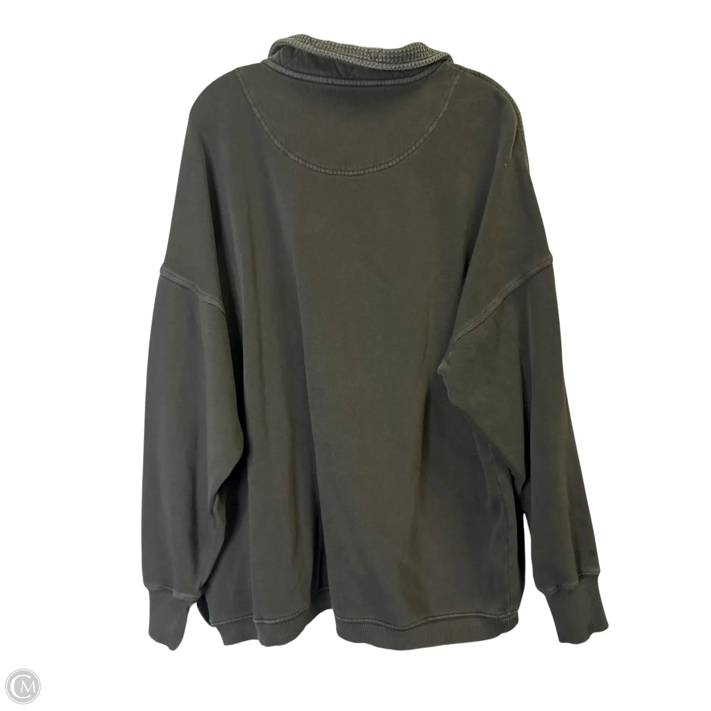 Sweatshirt Collar By Aerie In Grey, Size: L