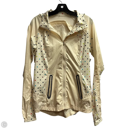 Athletic Jacket By Lululemon In Cream, Size: M
