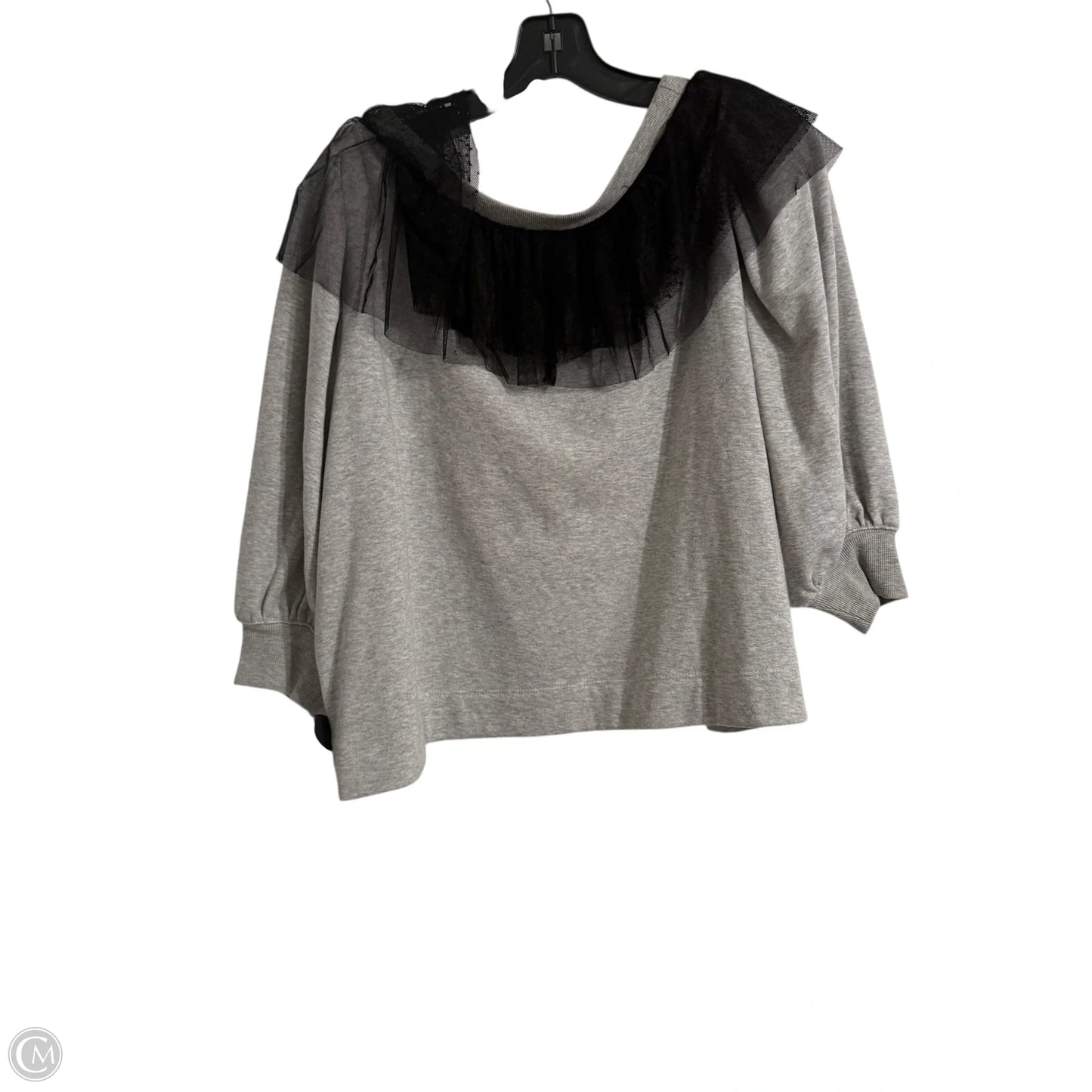 Top Short Sleeve By Maeve In Grey, Size: S