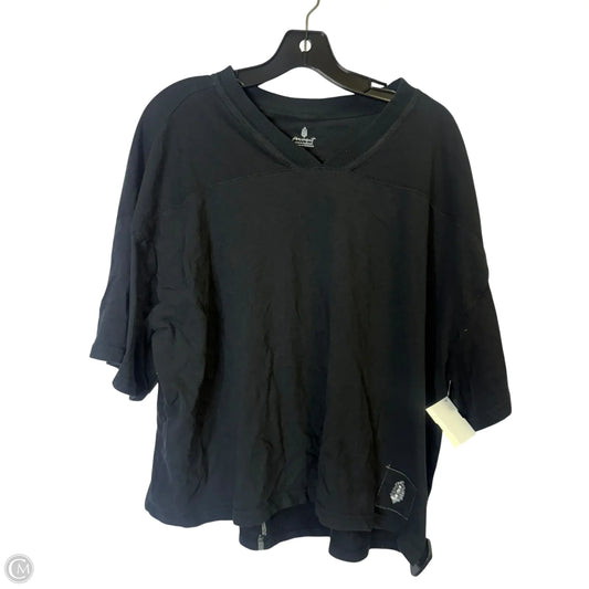 Athletic Top Short Sleeve By Free People In Black, Size: S