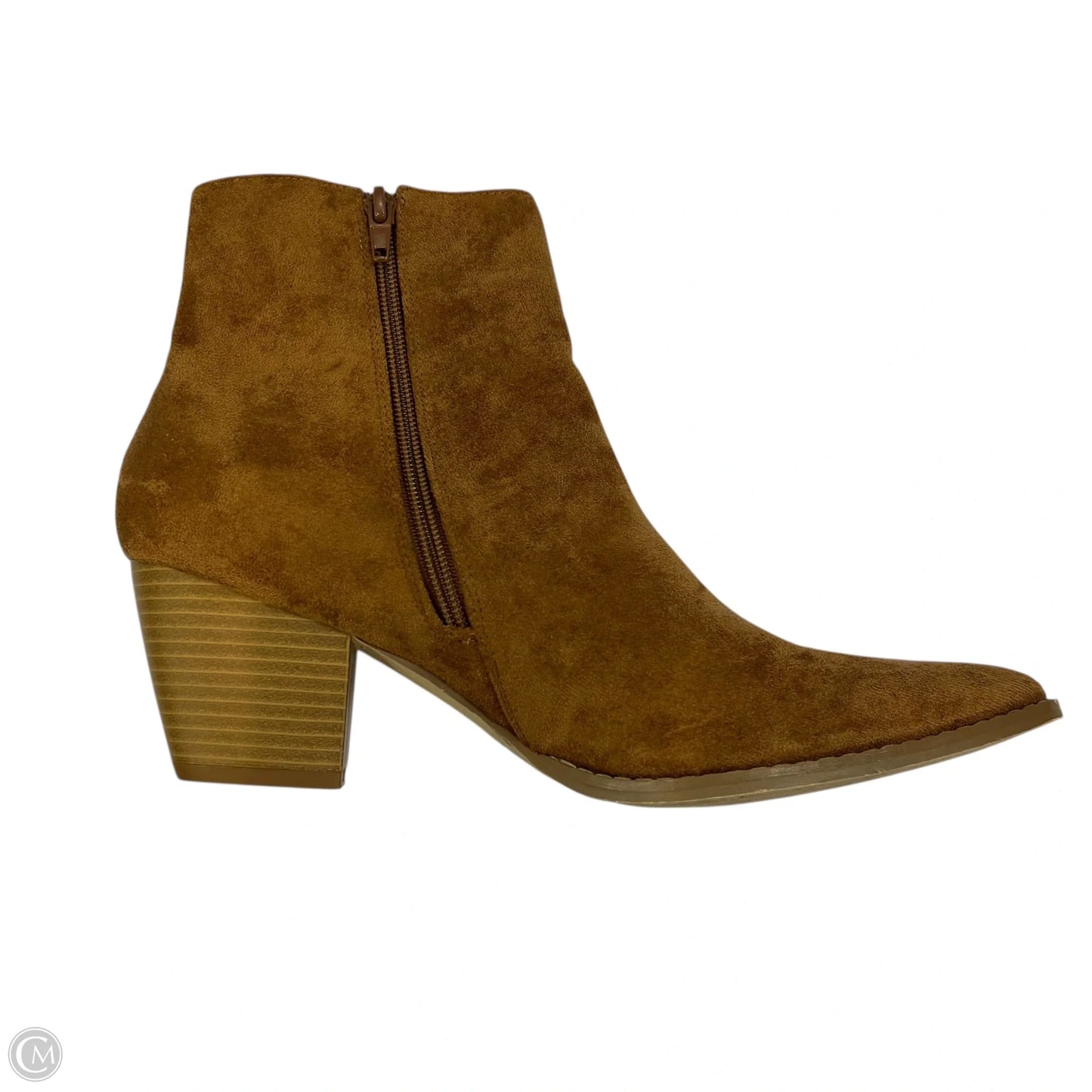 Boots Ankle Heels By Lulus In Brown, Size: 10