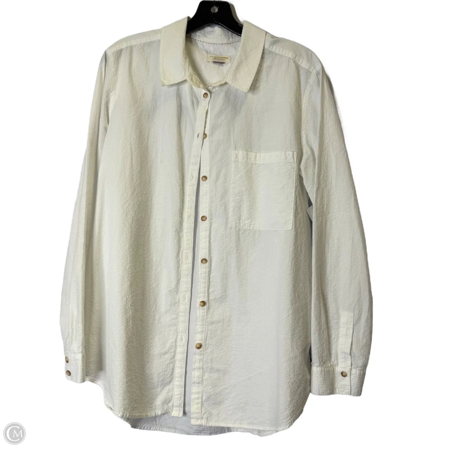 Top Long Sleeve By Pilcro In White, Size: L