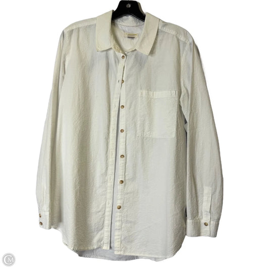 Top Long Sleeve By Pilcro In White, Size: L