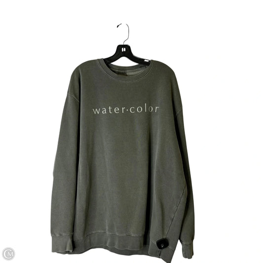 Sweatshirt Crewneck By Clothes Mentor In Grey, Size: Xxl