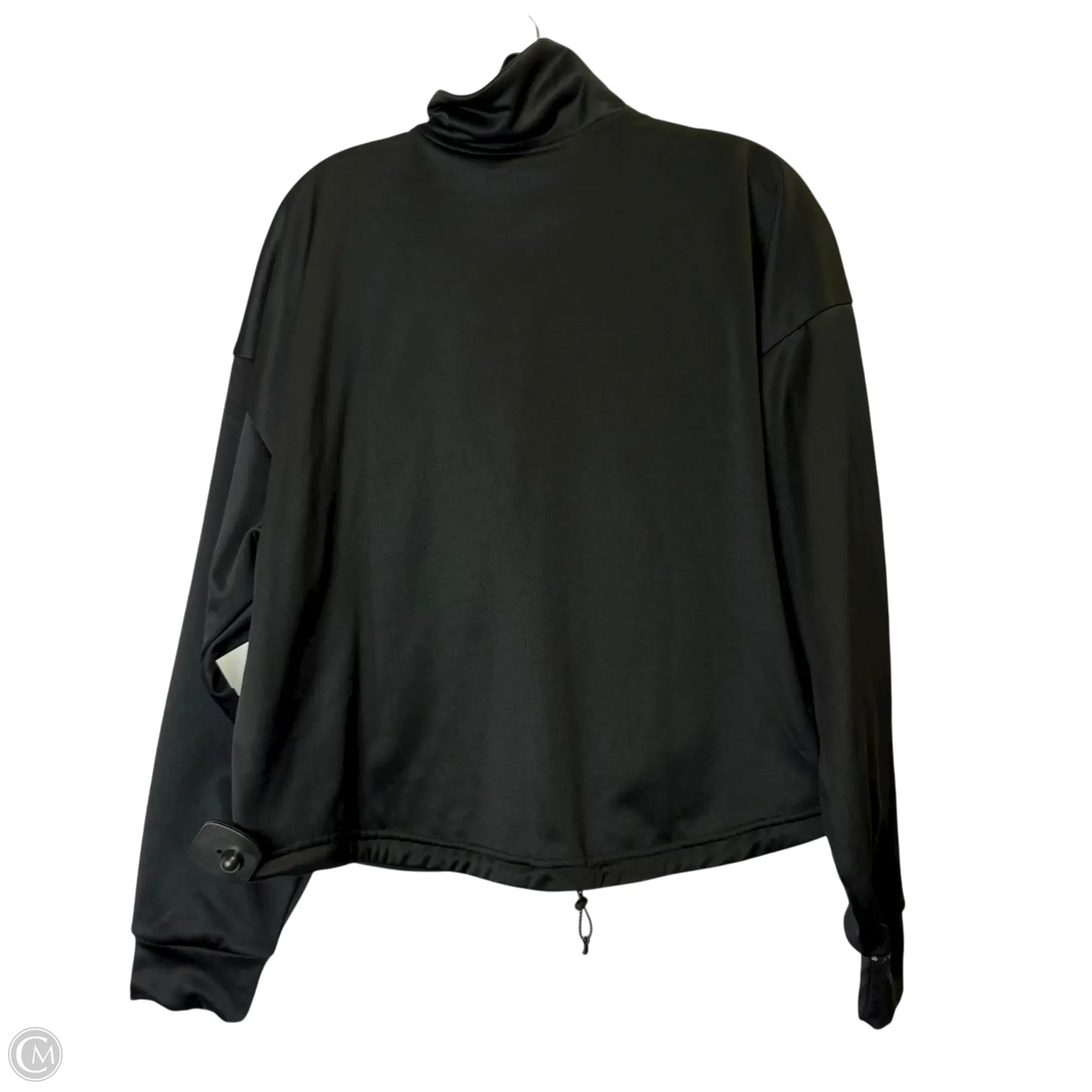 Athletic Sweatshirt Collar By Adidas In Black, Size: L