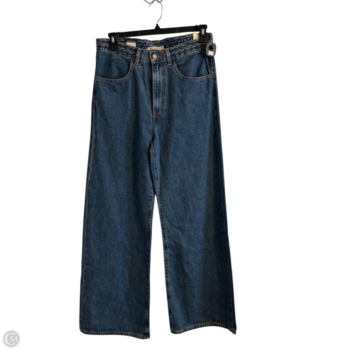 Jeans Wide Leg By Levis In Blue Denim, Size: 8