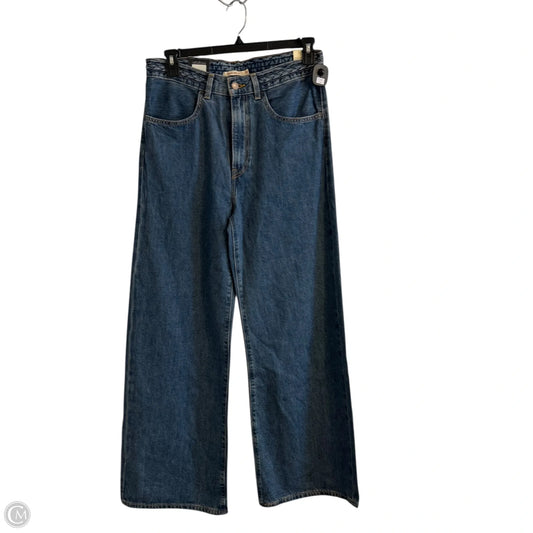 Jeans Wide Leg By Levis In Blue Denim, Size: 8