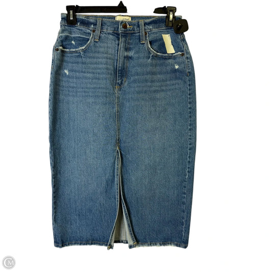 Skirt Midi By Universal Thread In Blue Denim, Size: 8