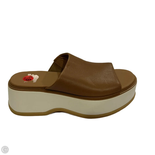Sandals Heels Platform By Sorel In Brown, Size: 6.5