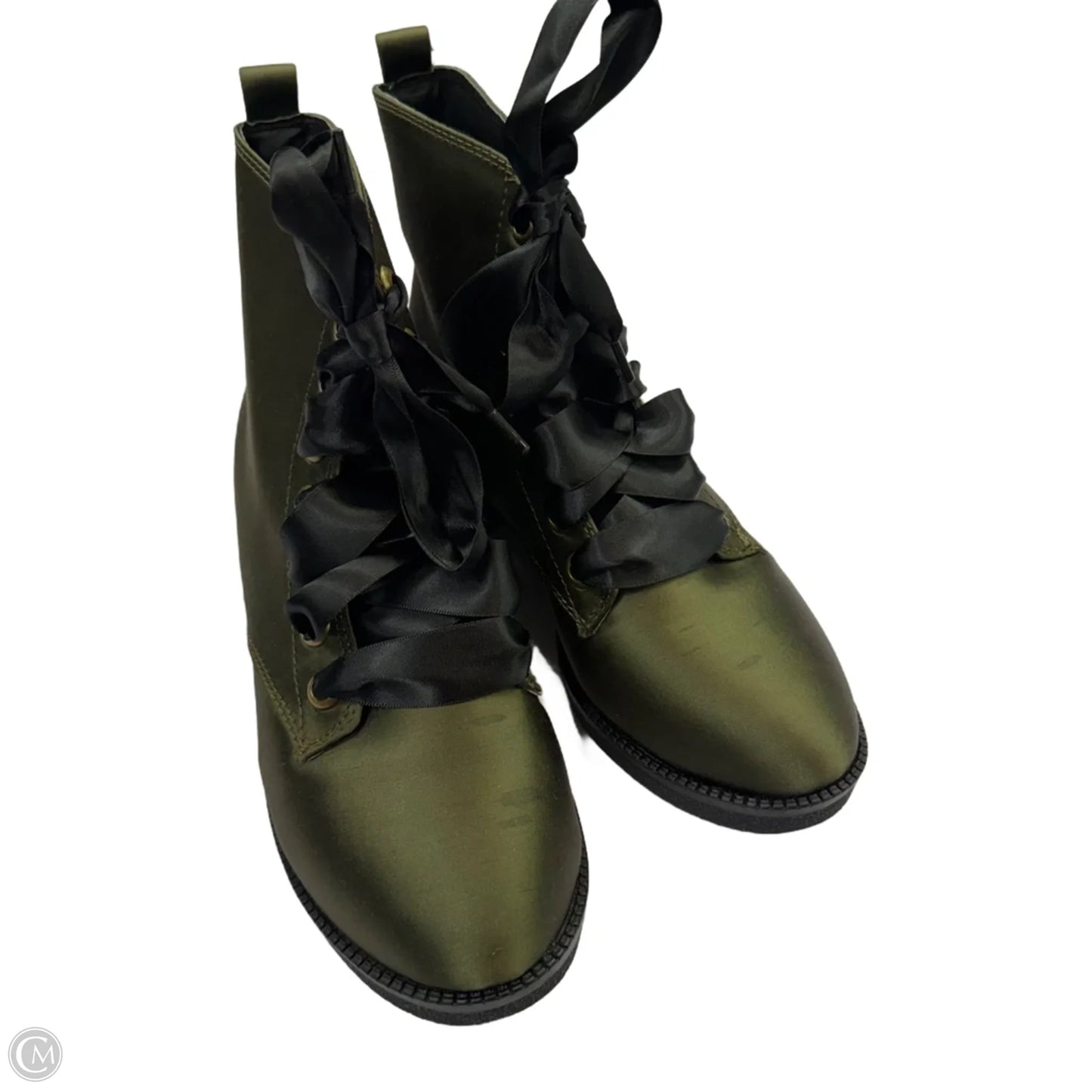 Boots Combat By Dirty Laundry In Green, Size: 7.5