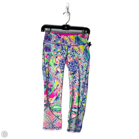 Athletic Leggings Capris By Cmb In Multi-colored, Size: S