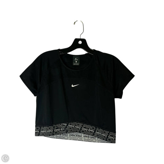 Athletic Top Short Sleeve By Nike Apparel In Black, Size: L