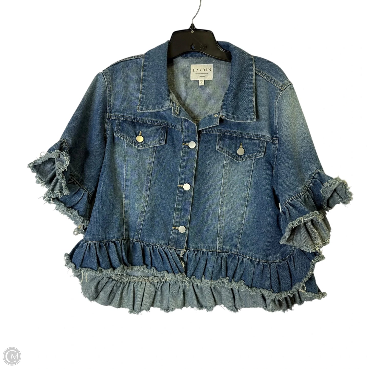 Jacket Denim By Hayden La In Blue Denim, Size: S