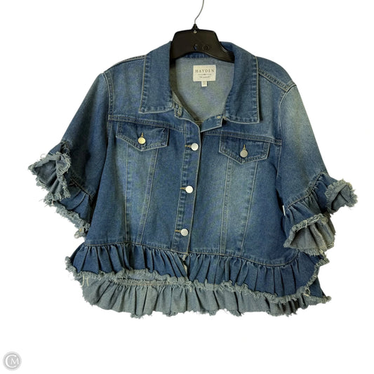 Jacket Denim By Hayden La In Blue Denim, Size: S