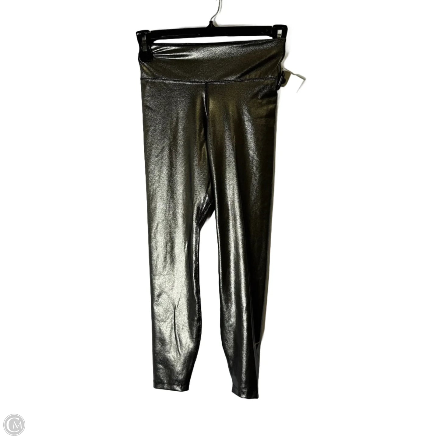 Athletic Leggings By Nike Apparel In Silver, Size: S