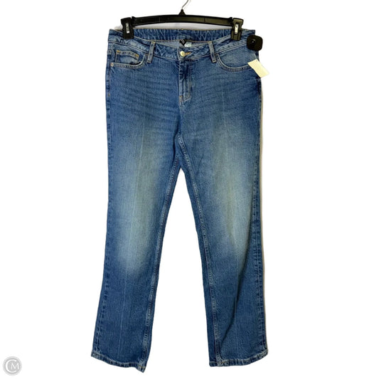 Jeans Straight By Divided In Blue Denim, Size: 10