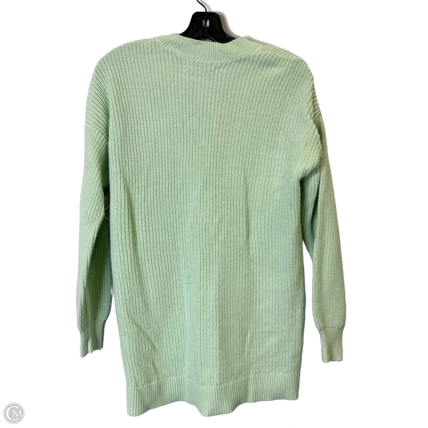 Sweater Cardigan By Loft In Green, Size: S