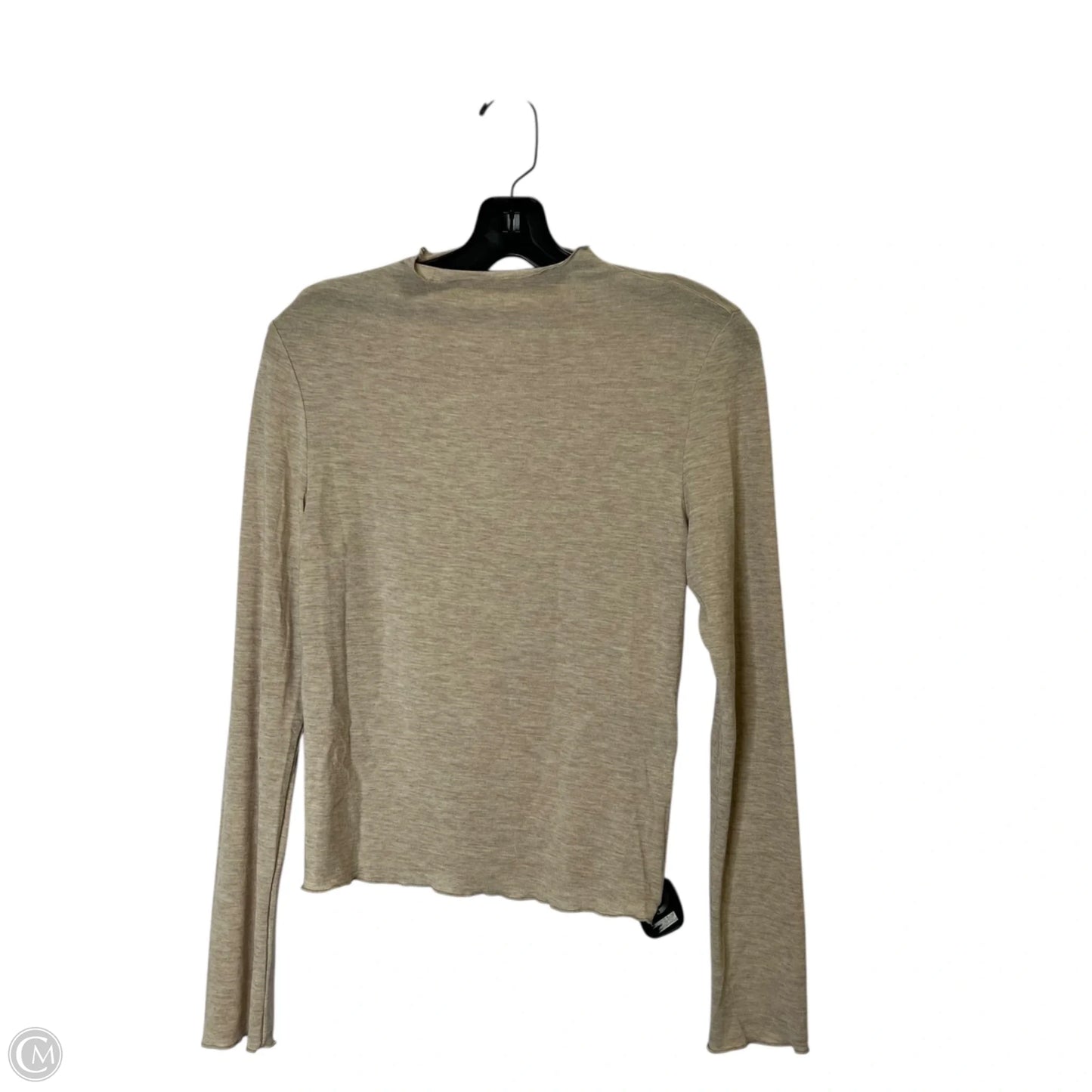 Top Long Sleeve By Dazy In Cream, Size: M