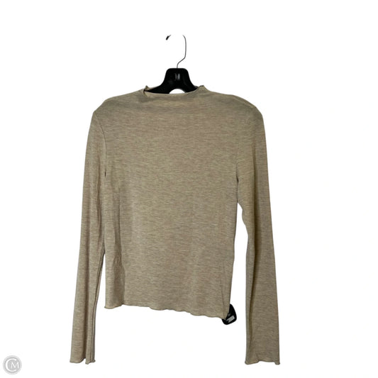 Top Long Sleeve By Dazy In Cream, Size: M