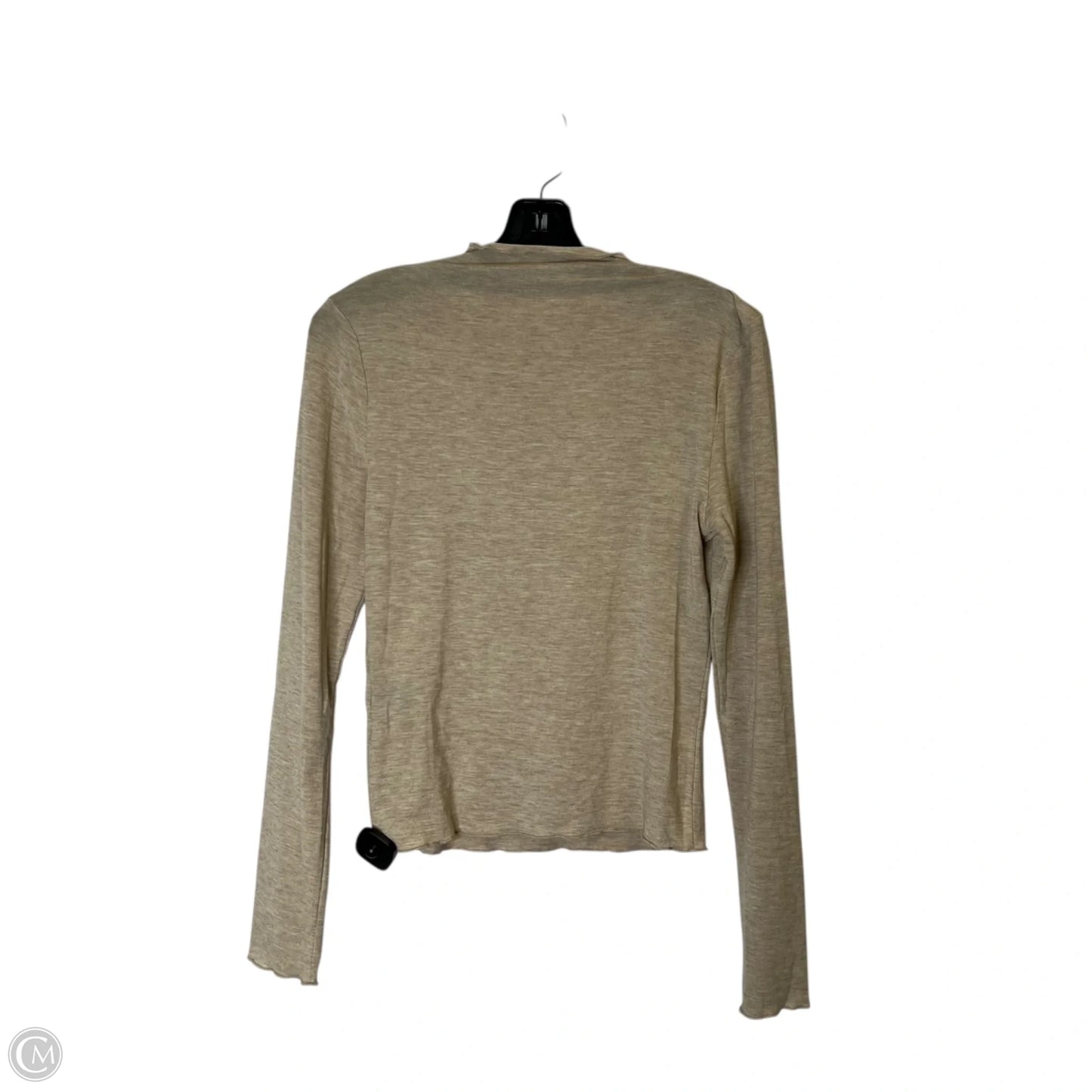 Top Long Sleeve By Dazy In Cream, Size: M