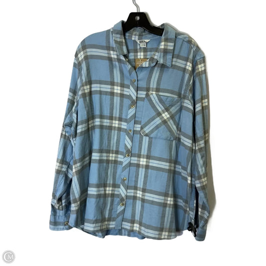Top Long Sleeve By Eddie Bauer In Blue, Size: 2x