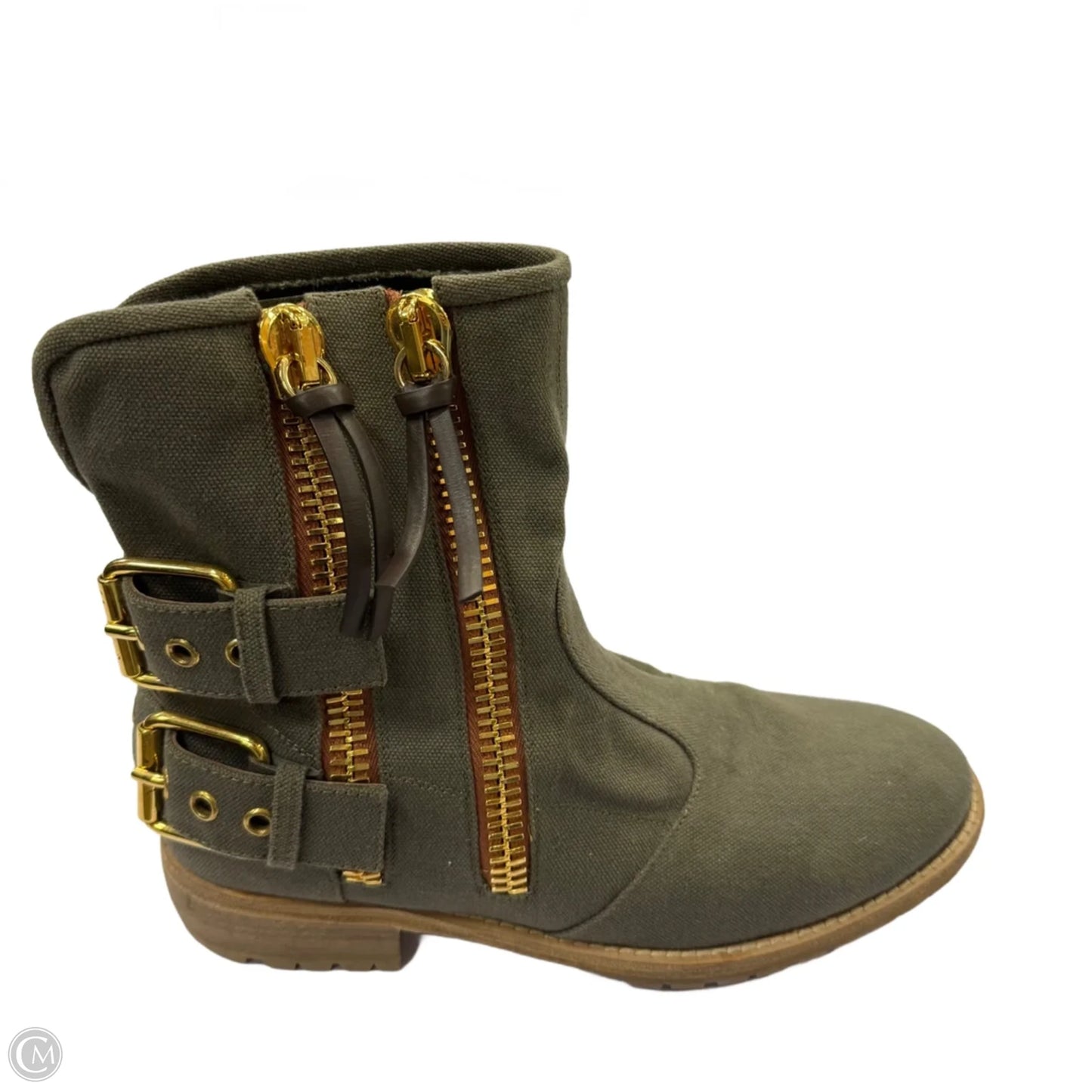 Boots Designer By Giuseppe Zanotti In Green, Size: 9